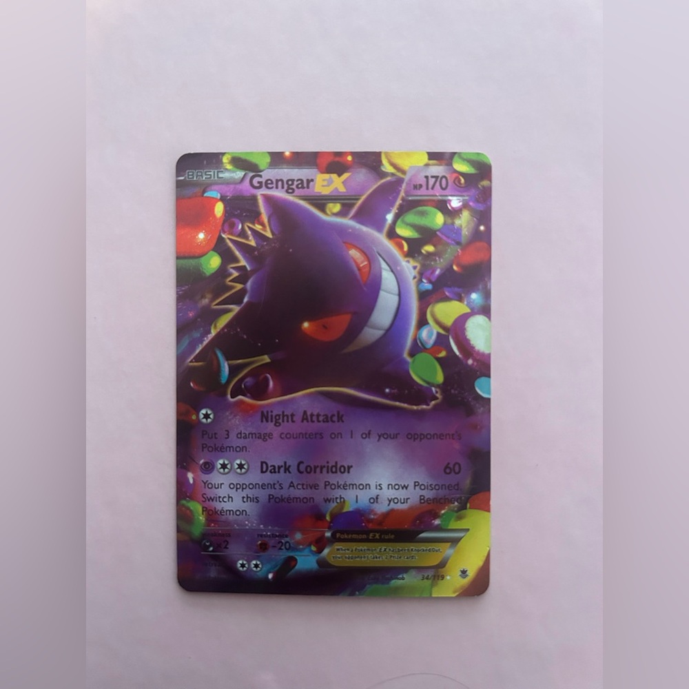 Gengar Pokémon card Ex.
